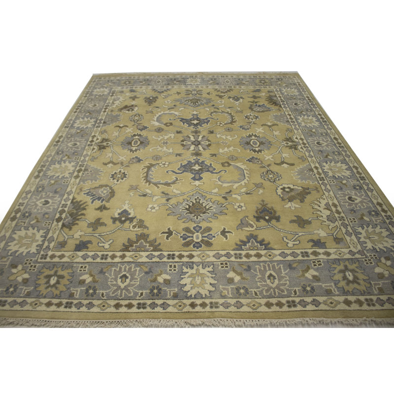 Tapis oriental Oushak Chobi Mute Beige