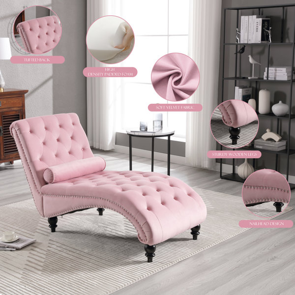 House of Hampton® Hadasah Upholstered Chaise Lounge & Reviews | Wayfair