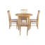 Ankrum 4 - Person Drop Leaf Rubberwood Solid Wood Dining Set