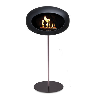 Le Feu 577cm W Black Bio-Ethanol Fireplace with 10.3 BTU