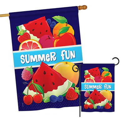 Tenggarong Double Sided 40'' H x 28'' W Polyester Garden Flag