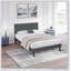 Lit simple gris foncé