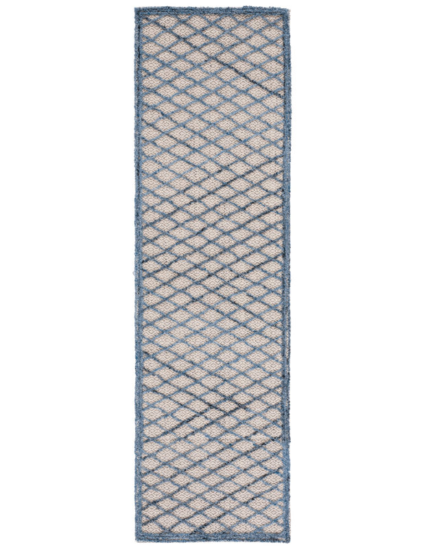 Goodell Hand Tufted Performance Geometric Rug, Runner 2'3" x 8'