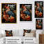 Art mural coq moderne avec coq moderne-239959399-239959394