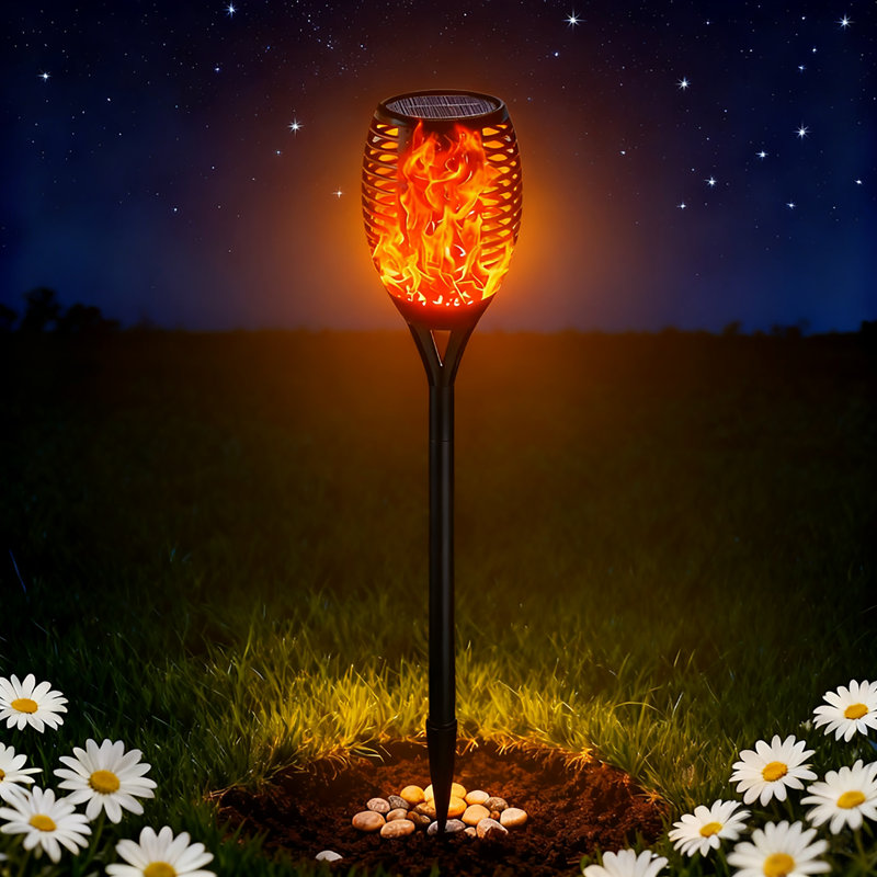 Solar-powered Flame Lamp