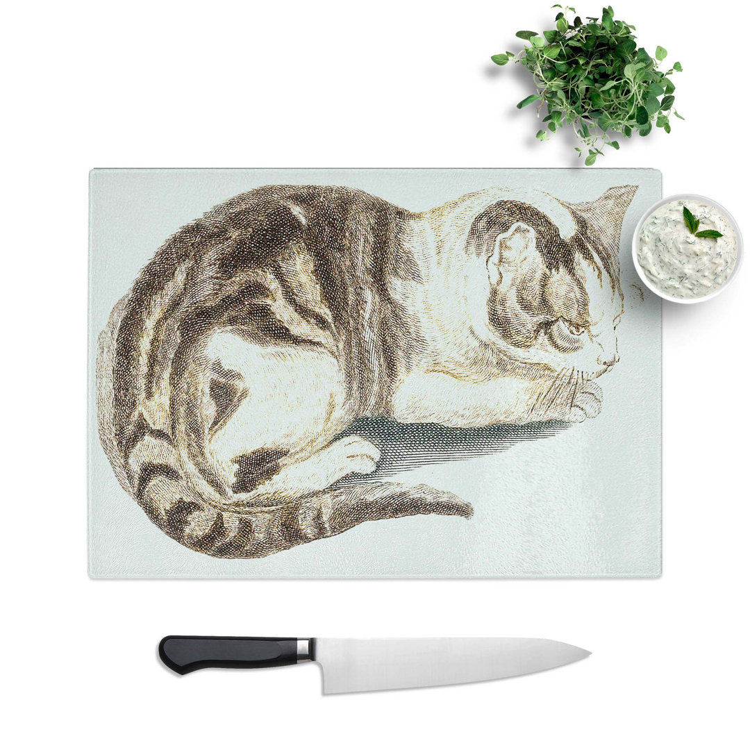 Tempered Glass Cat Chopping Board