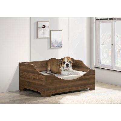 Graylynn Gibson 36" Wide Modern Comfy Pet Bed With Cushion
