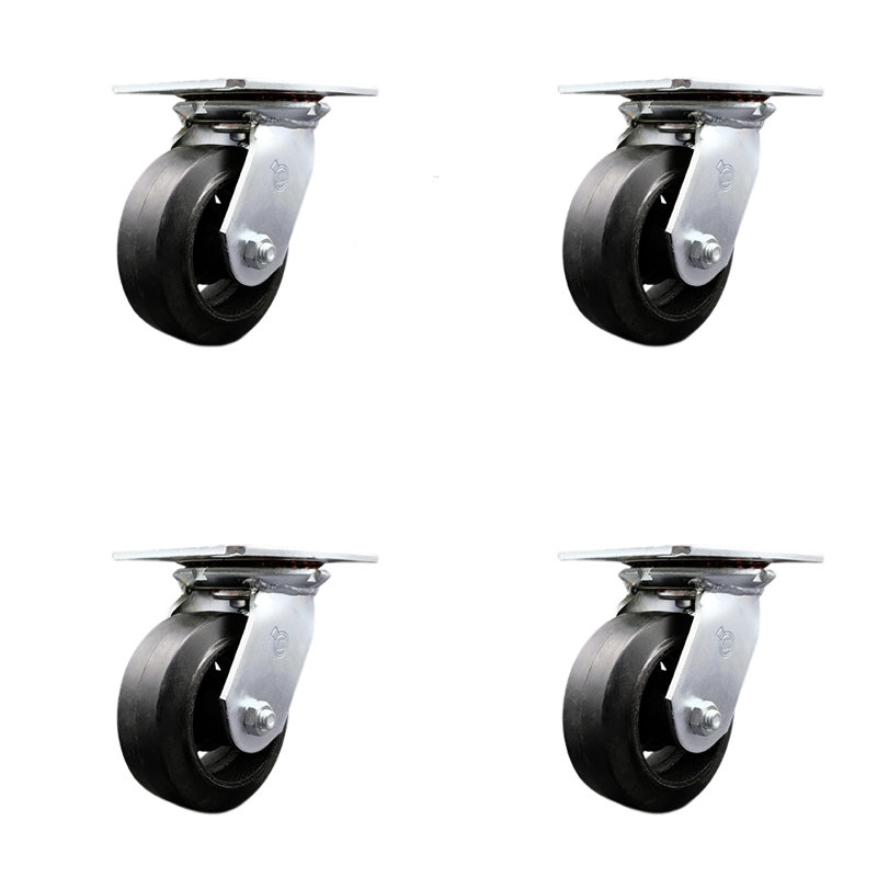 Rubber on Steel Caster