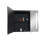 Black LED Mirror Medicine Cabinet Surface