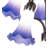 63" High Blue/White Tiffany Pond Lily 12 Light Floor Lamp-414976156