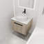 Ensemble de meuble-lavabo 24 po avec lavabo en céramique 24 po Modern Design Float Modern