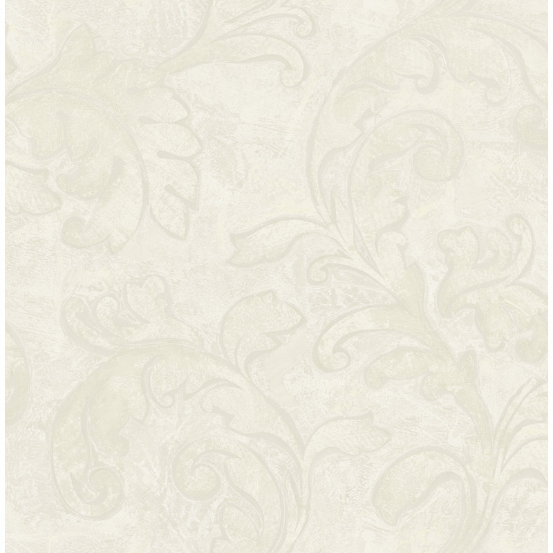 Papier peint non collé Seabrook Designs, Crème, crème