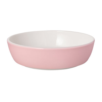 Villeroy & Boch Memphis Collection Small Bowl, Premium Porcelain, Made in Germany, Dishwasher & Microwave Safe, 5.5 in Diameter, 7.5 oz Capacity, Cereal or Snack Bowl in Iconic Design, Pink