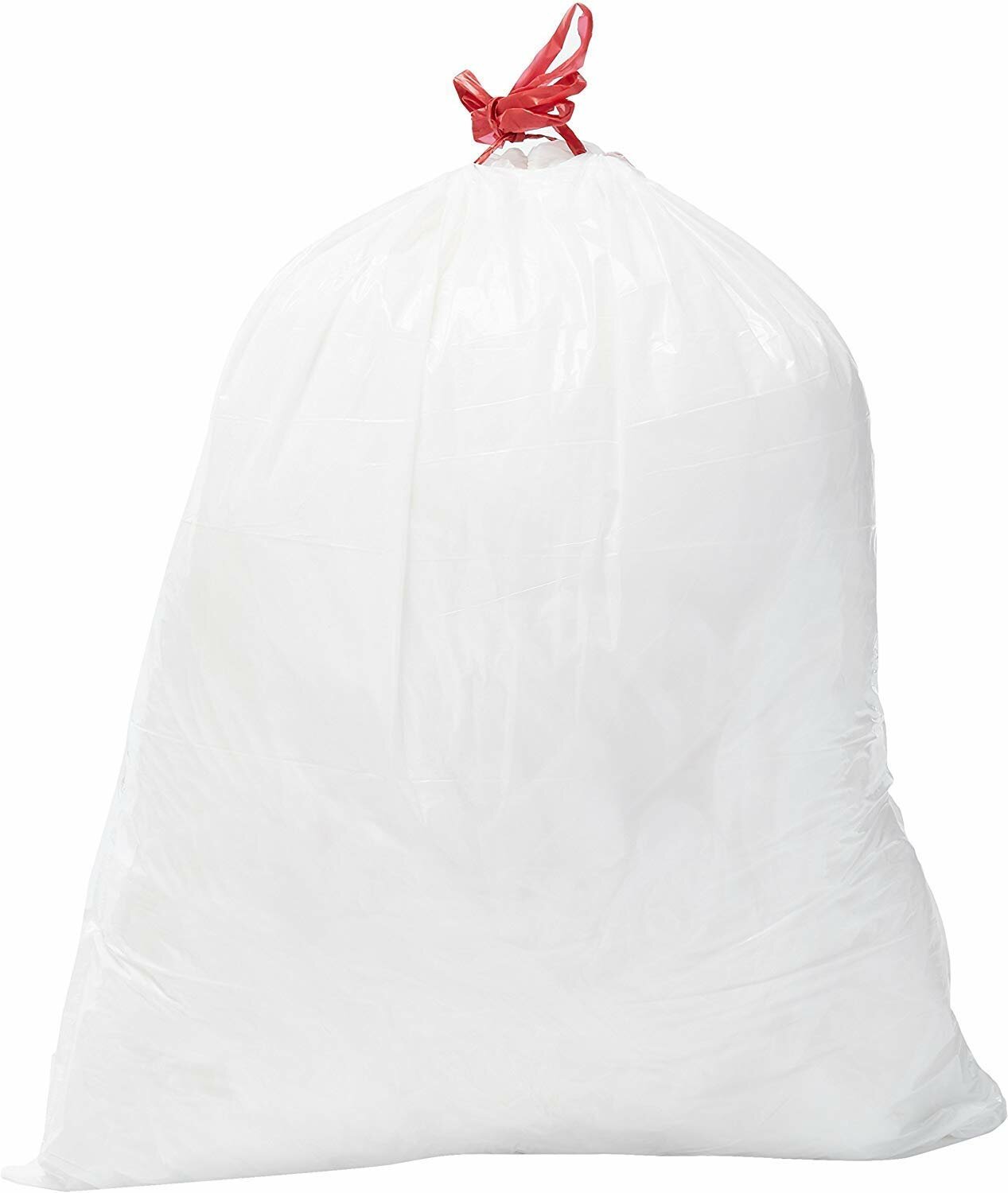 100 Count Trash Bag Drawstring 4 Gallon Garbage Bags for Trash Cans,  Office, Kit