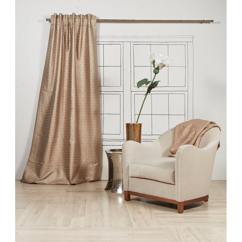 Coin Room Darkening Curtain, 50" W x 108" L