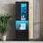 High Gloss Storage Cabinet with LED Lights-1965654572