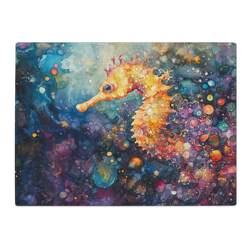 Seahorse  Glass Chopping Board