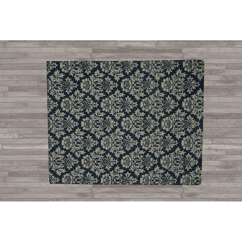 Rug Crafted Multi Size Blue Hand Tufted Oriental Area Rug LoomBloom, Rectangle 7'8" x 10'