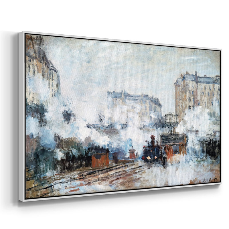 Saint encadré sur toile, H 27 po x l 41 po x P 2 po, Blanc