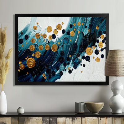 Abstrait aqua abstrait de l'océan II - art mural abstrait grand