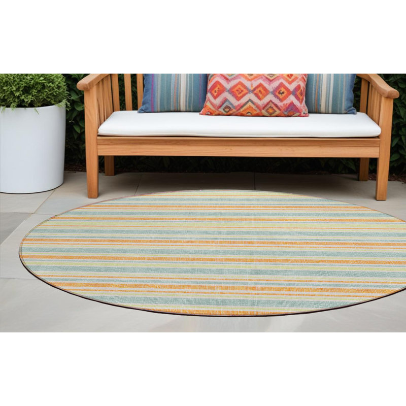 Tapis d'intérieur rond 8 po