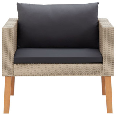 Patio Chair with Cushions by VidaXL
