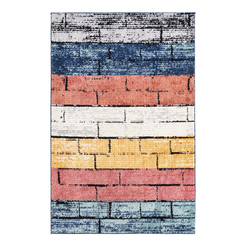 Sophie Geometric Indoor Rug, Rectangle 5'3" x 8'