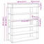 Shoe Rack 80X30x98 Cm Engineered Wood-1516344510-1538548783