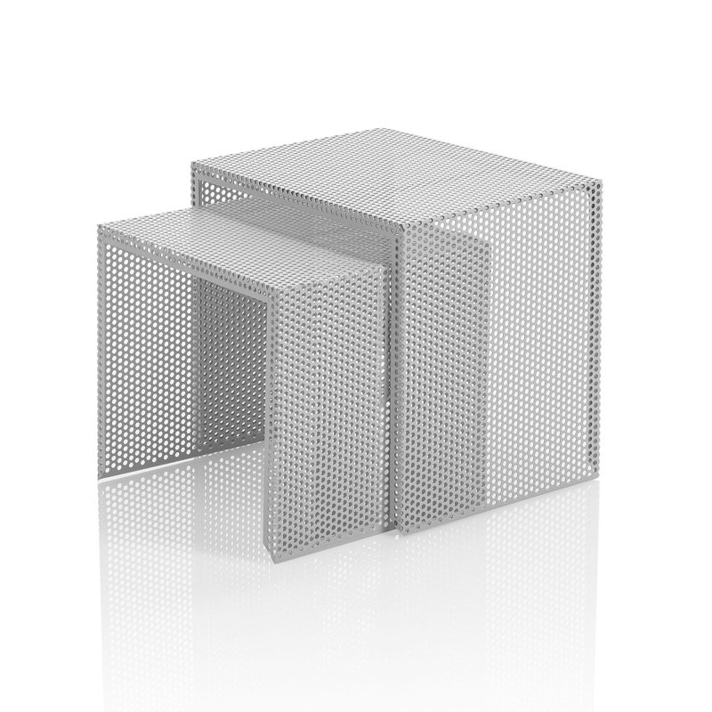 Callum-John Sled Nest Of Tables, Grey