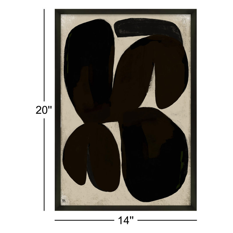 Untitled Print by Studiom, 20" H x 14" W x 1.25" D, Black