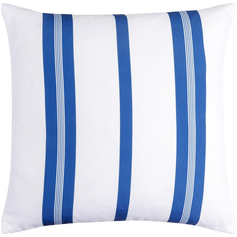 Classic Stripe Accent Throw Pillow Cover, 22"H x 22"W, Down