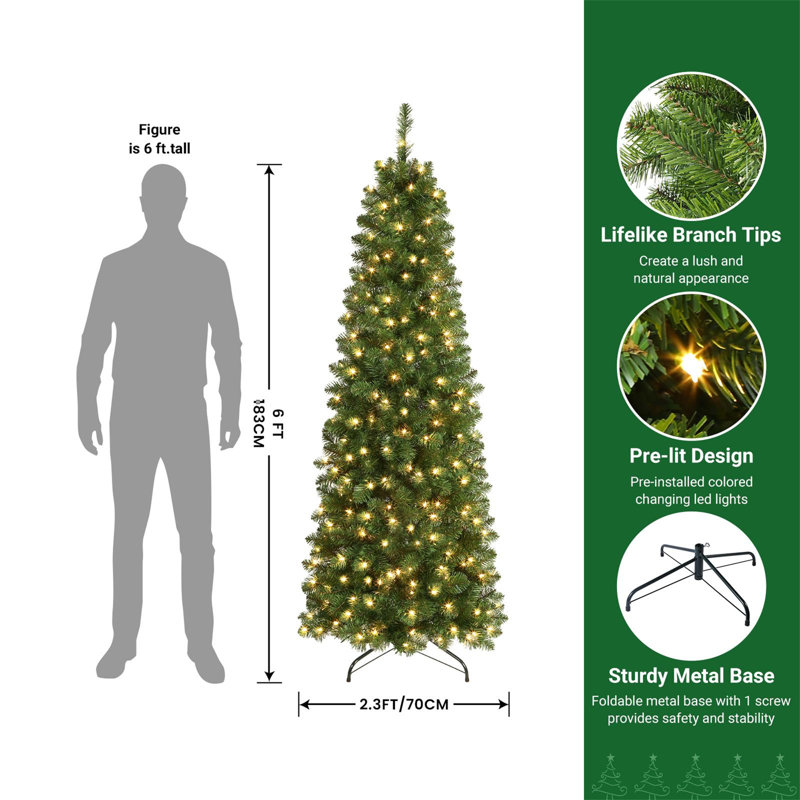 Lighted Artificial Christmas Tree