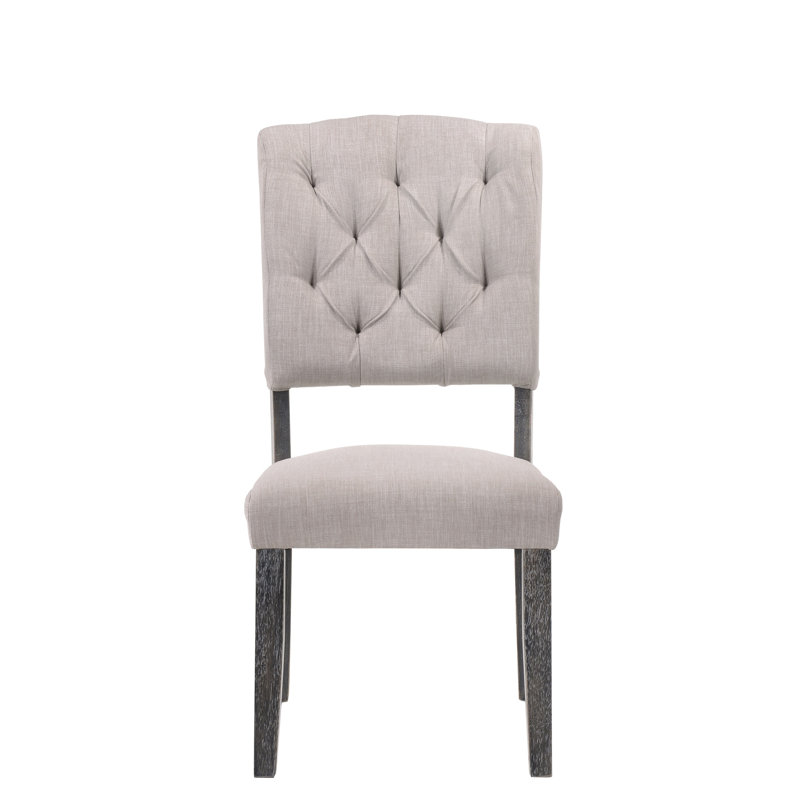 Chaise d'appoint en lin beige et gris 2 -, chaises et design élégants en lin, fabrication