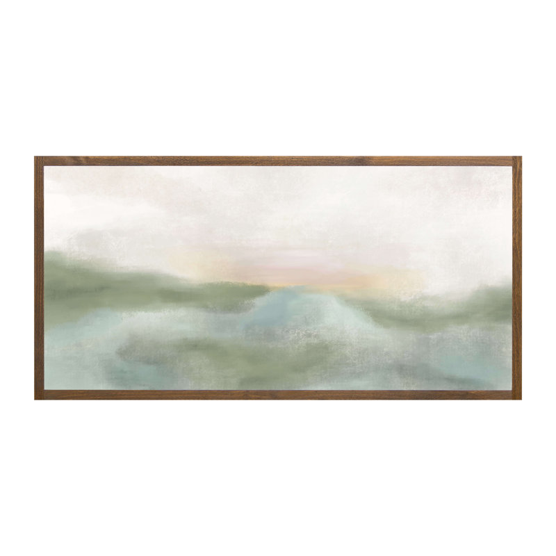 Morning Mercies, art mural encadré en bois abstrait, Brun clair