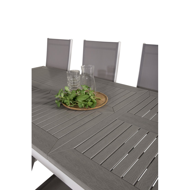 Jayesh 8 - Person Patio Dining Set with Extendable Rectangular Table