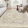 Medallion Non Slip Washable Rug(Cream)