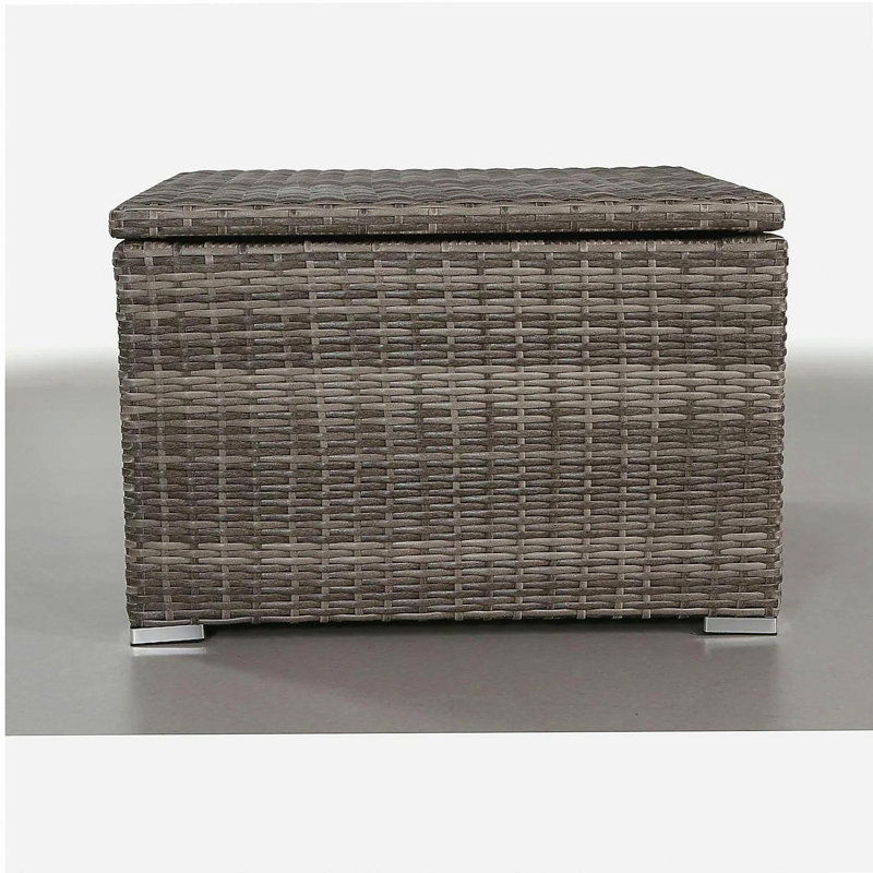 Fully assembled outdoor storage end table