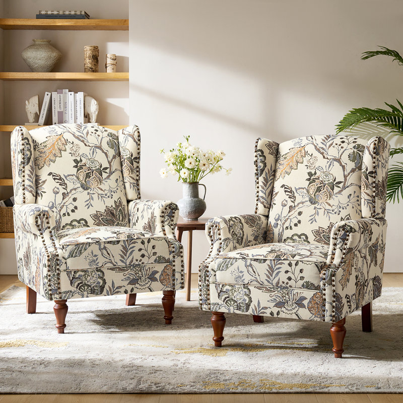 Upholstered Accent Chair, Green