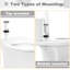 Toilet Seat With Soft-Close Mechanism, Quick Release Function, O-Shaped Toilet Seat With Mounting Fittings, 175Kg Load Capacity