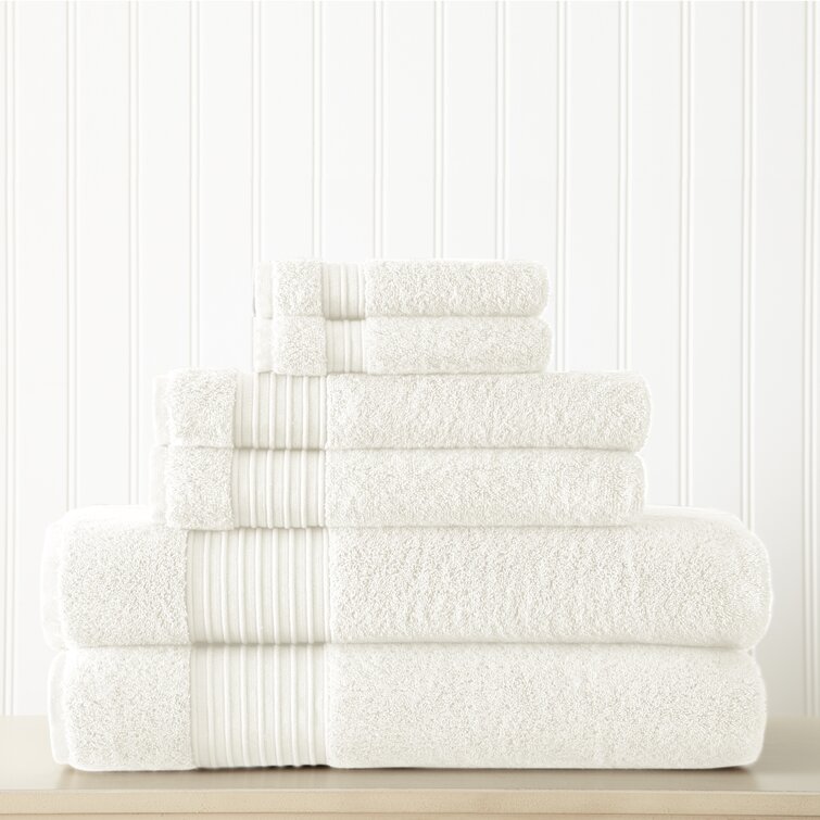 Callicoon 900 GSM 6 Piece 100% Egyptian Cotton Towel Set Winston Porter Color: White