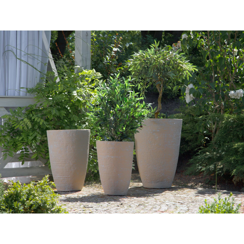 Abdalrhman Pot Planter, Beige, 60cm H x 43cm W x 43cm D