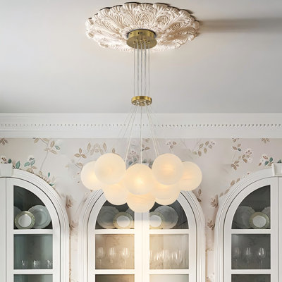 Scituate 13 - Light Cluster Glass Bubbles Chandelier