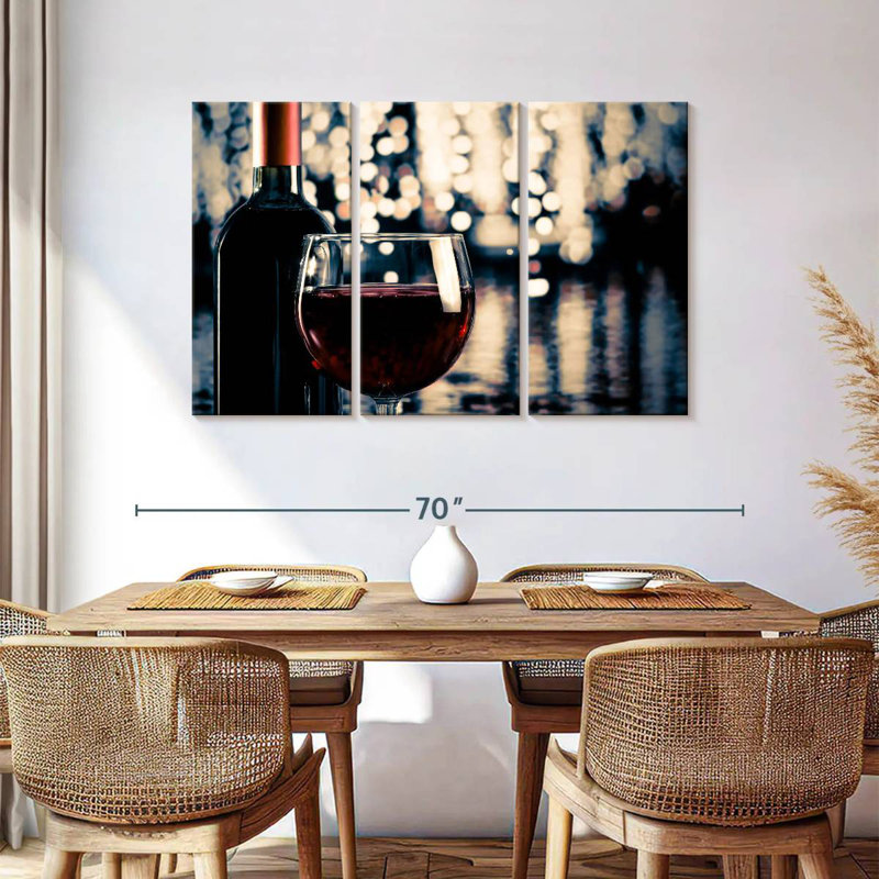 Yarlin Festive Red Wine, 36" H x 57" W