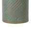 Table d'appoint ronde dorée au design moderne pour patio, tabouret d'extérieur artisanal peint à la main, largeur 43,6 cm (17,15 po), sans assemblage, style contemporain, petit élément décoratif pour jardin.