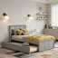 Lit plateforme avec lit gigogne simple-2136524046