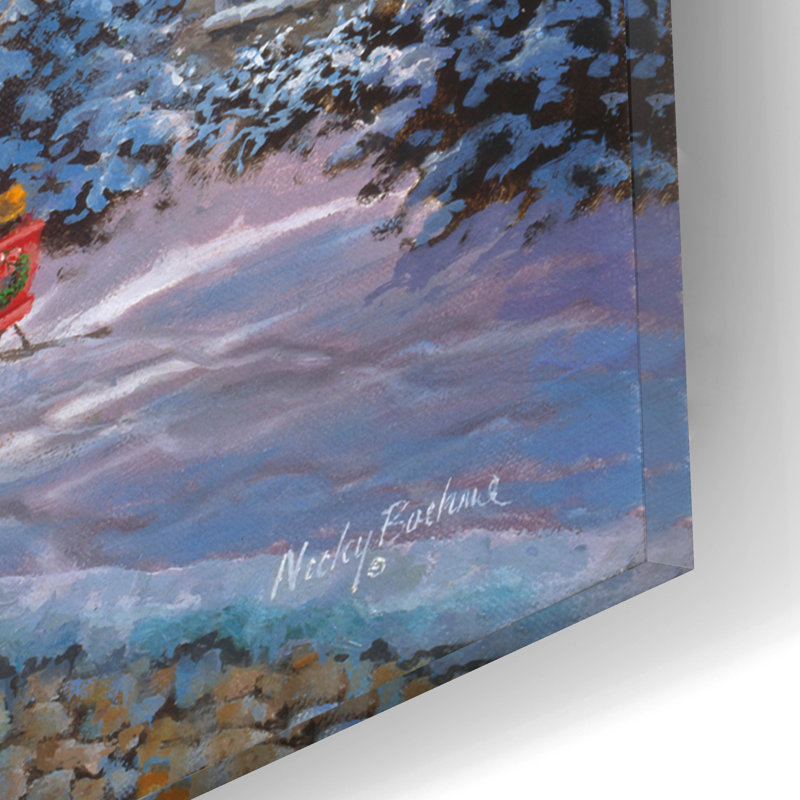 Art mural en verre épique «Heaven On Earth» par Nicky Boehme, 16 po x 12 po