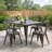 French Tolix-style Stackable Cafe Chair-19020093