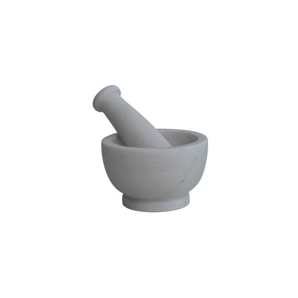 Mortier et pilon en marbre