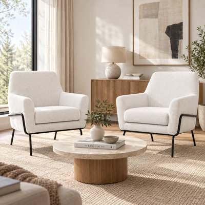 Ensemble de fauteuils rembourrés 2 pièces