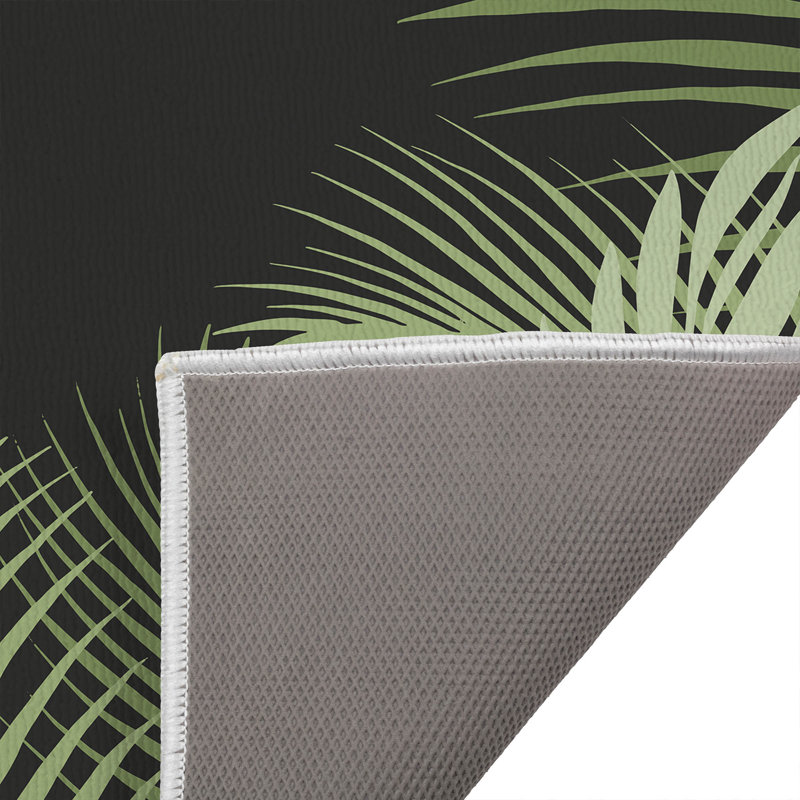Paillasson Waving Palm, Gris anthracite, L 34 po x L 21 po